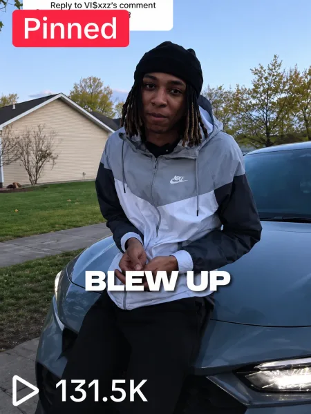 TikTok clip from the campaign, pinned, 131.5K views